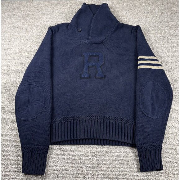 Polo Ralph Lauren Other - Vintage Polo Ralph Lauren Rugby Knit Cardigan Sweater Men’s Size XL